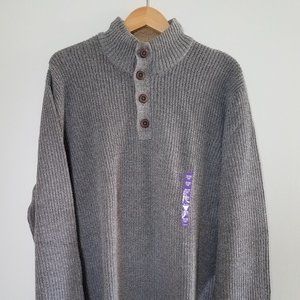 G.H. Bass & Co. Men's Gray Mock Sweater Size XXL